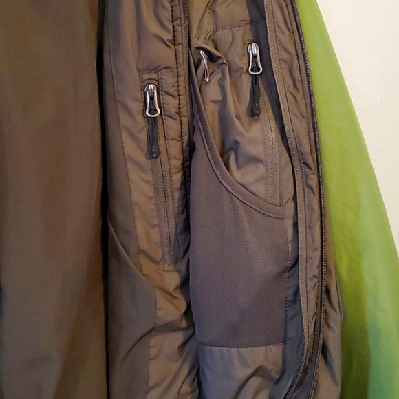 ☆HP☆ 3 in 1 Champion Coat. Heavy ski/puffer &  wind breaker zip in. Green/Gray S - Picture 11 of 14